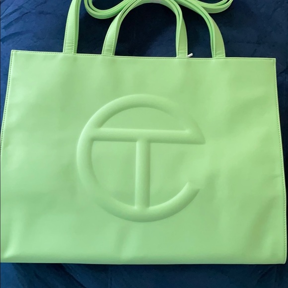 Large Double Mint Shopping Bag - Picture 1 of 6